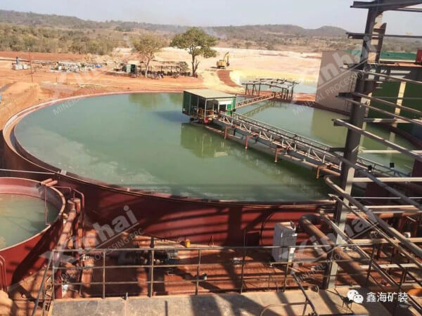 濃縮、氰化浸出